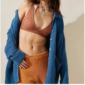 NWT Free People Beach Day Day Dreaming Button Up Cardigan Size Small